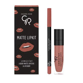 Golden Rose Matte Lip Kit - Warm Sable