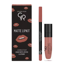 Golden Rose Matte Lip Kit - Warm Sable
