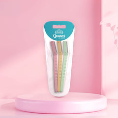 Queen Eyebrow Razor Set of 3 - Multicolour