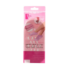 جوارب جل لترطيب القدمين من سبا سيستم - وردي