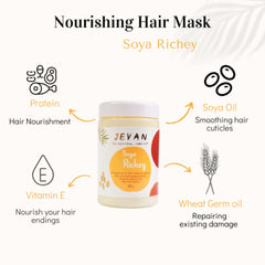 Soya Richey Protein Hair Mask Treatment for Dry, Damaged & Colored Hair