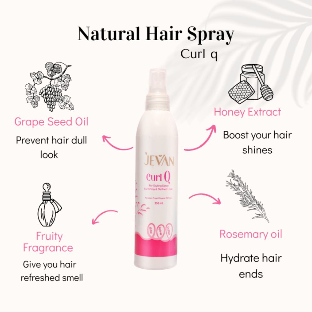 Jevan Curl Q Hair Restyle Spray