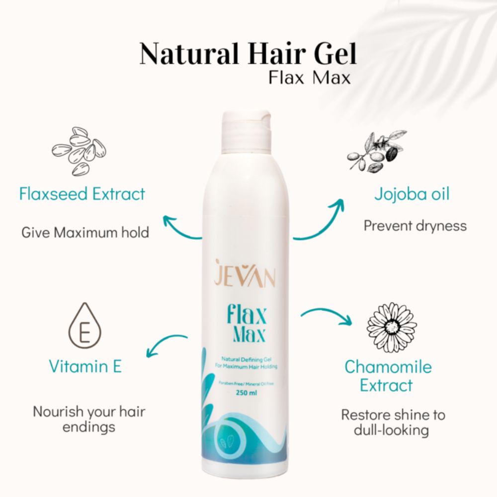 Jevan Flax Max Natural Hair Gel