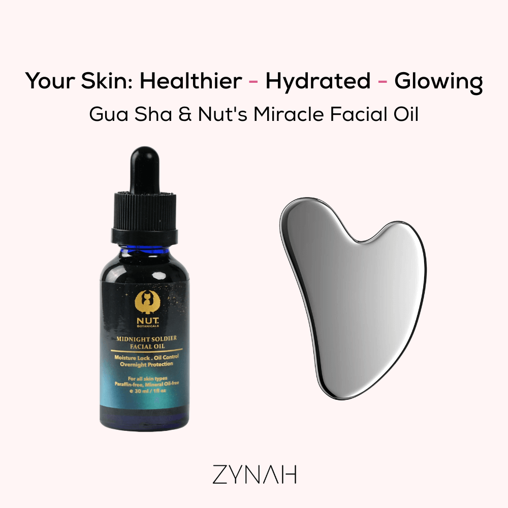 Gua Sha & Nut's Miracle Facial Oil Bundle