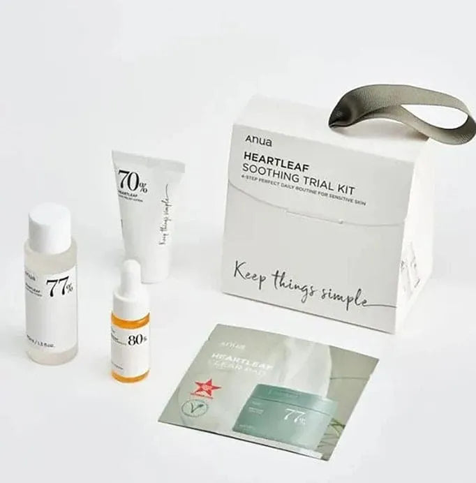 Anua Heartleaf Soothing Trial Kit - 4-STEP Daily Routine