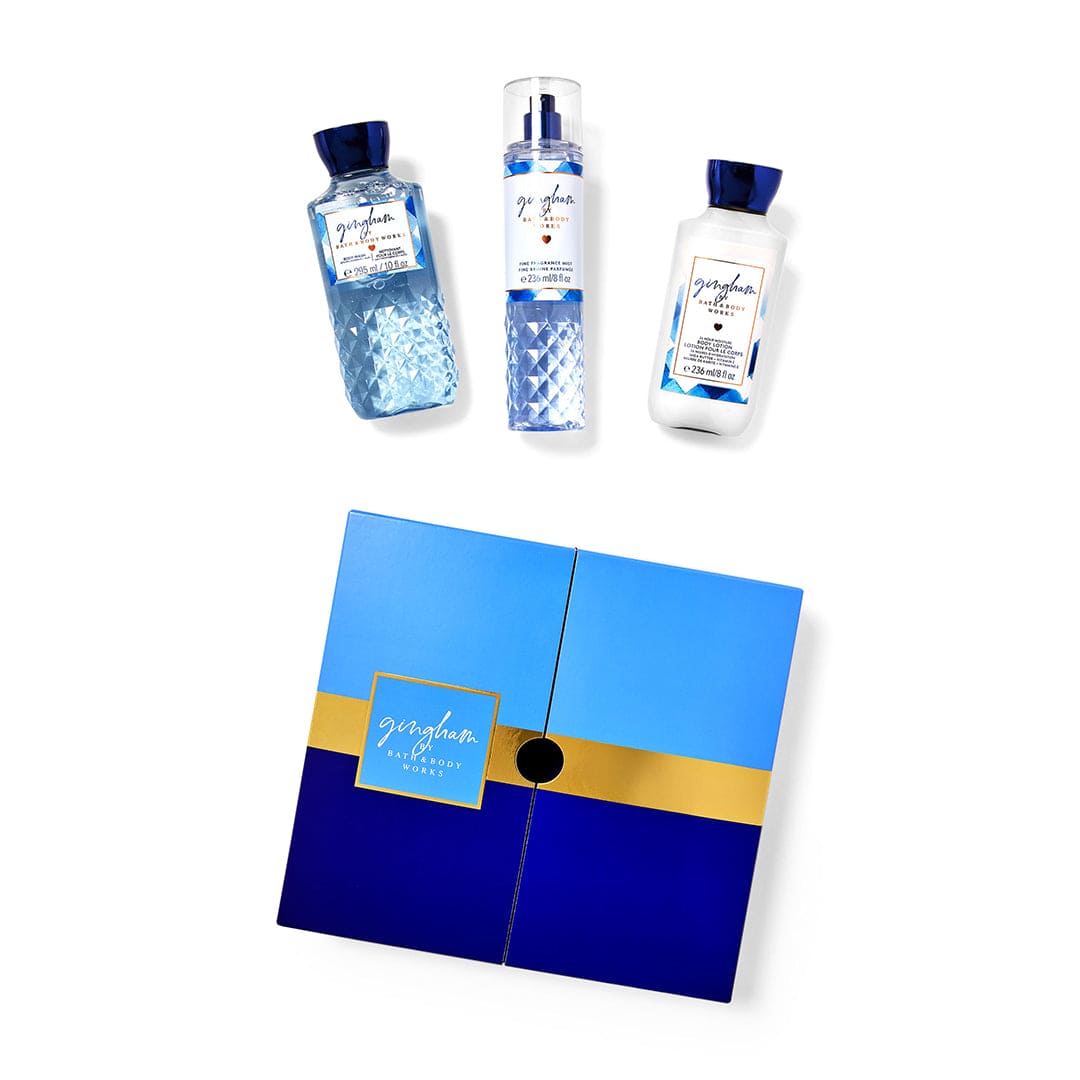 Bath & Body Works Gingham Gift Box Set - Gulf Edition