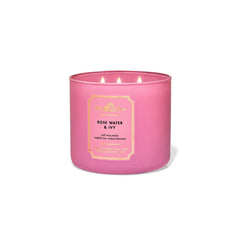 Bath & Body Works Rose Water & Ivy 3-Wick Candle - Gulf Edition