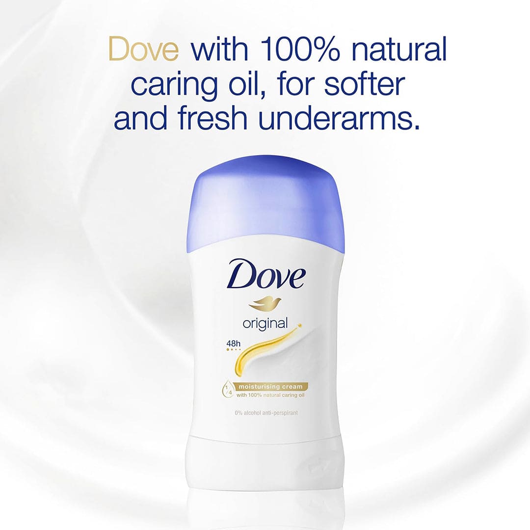 Dove Original 48h Antiperspirant - 1/4 Moisturising Cream With Caring Oil