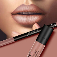 Golden Rose Matte Lip Kit - Warm Nude