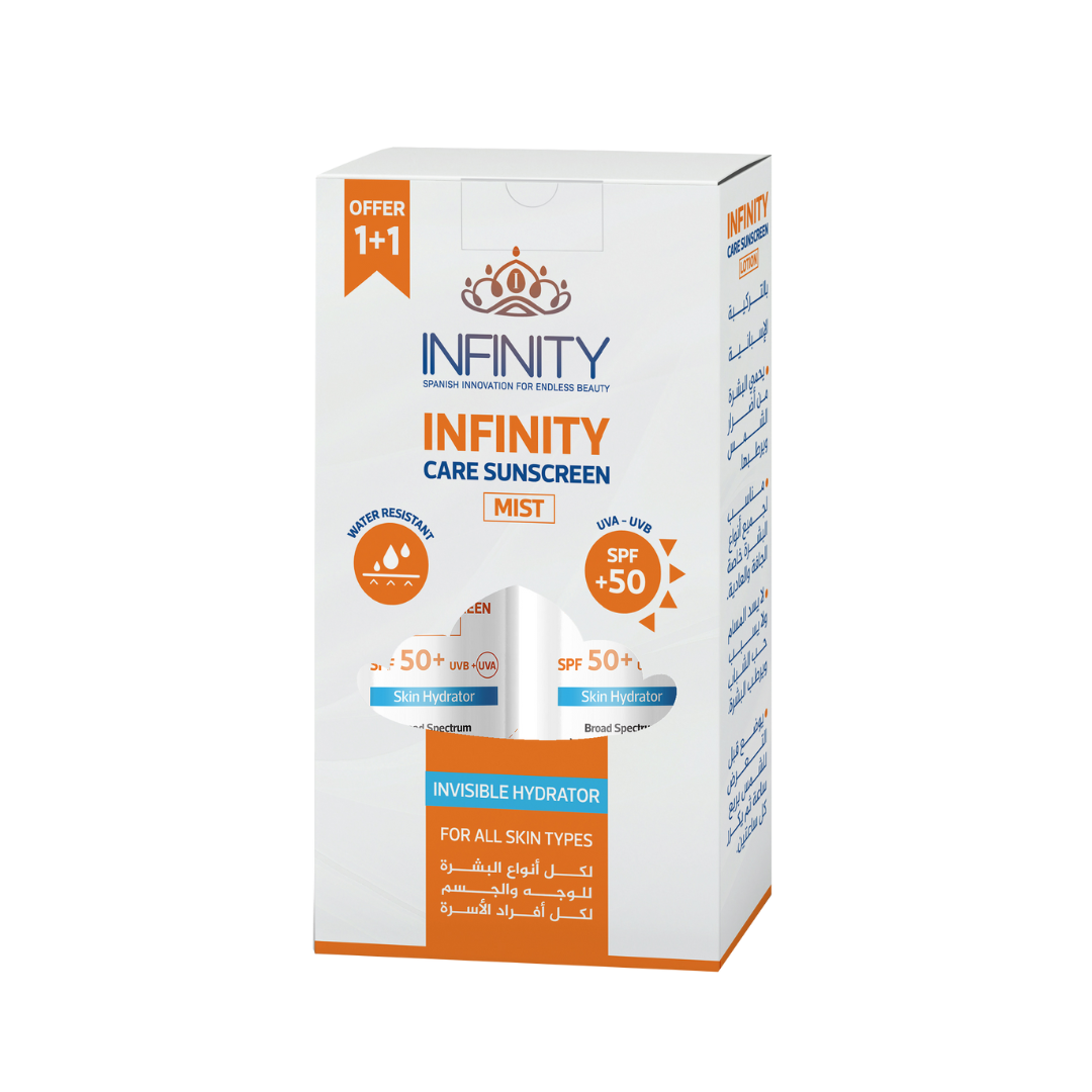 Infinity Care Sunscreen Cream Mist SPF50+ (1+1 Free)