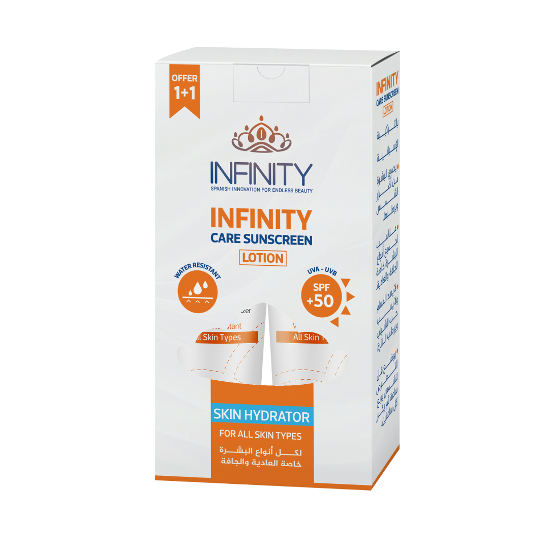 Infinity Care Sunscreen Lotion SPF50+ (1+1 Free)