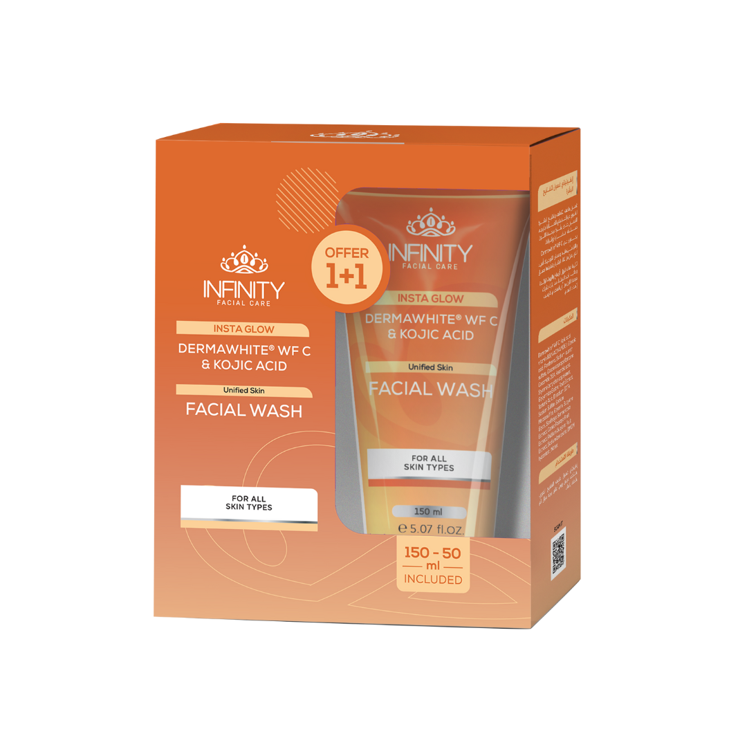Infinity Insta Glow Facial Wash With Kojic Acid  (1+1)