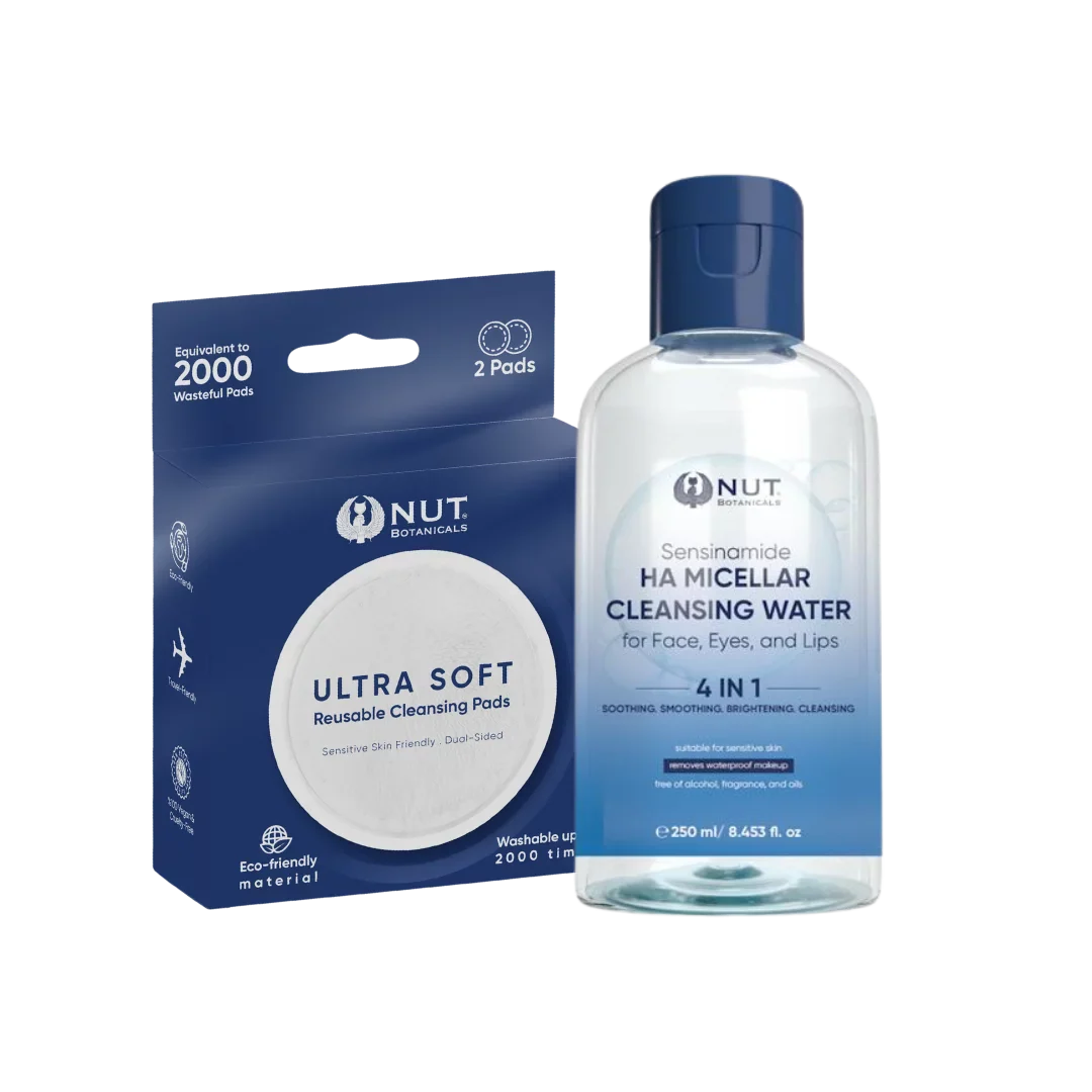 NUT' Makeup Removal Duo (Micellar Water + Reusable Cleansing Pads)