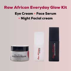 Raw African Everyday Glow Kit (Eye Cream, Face Serum, Night Facial cream)