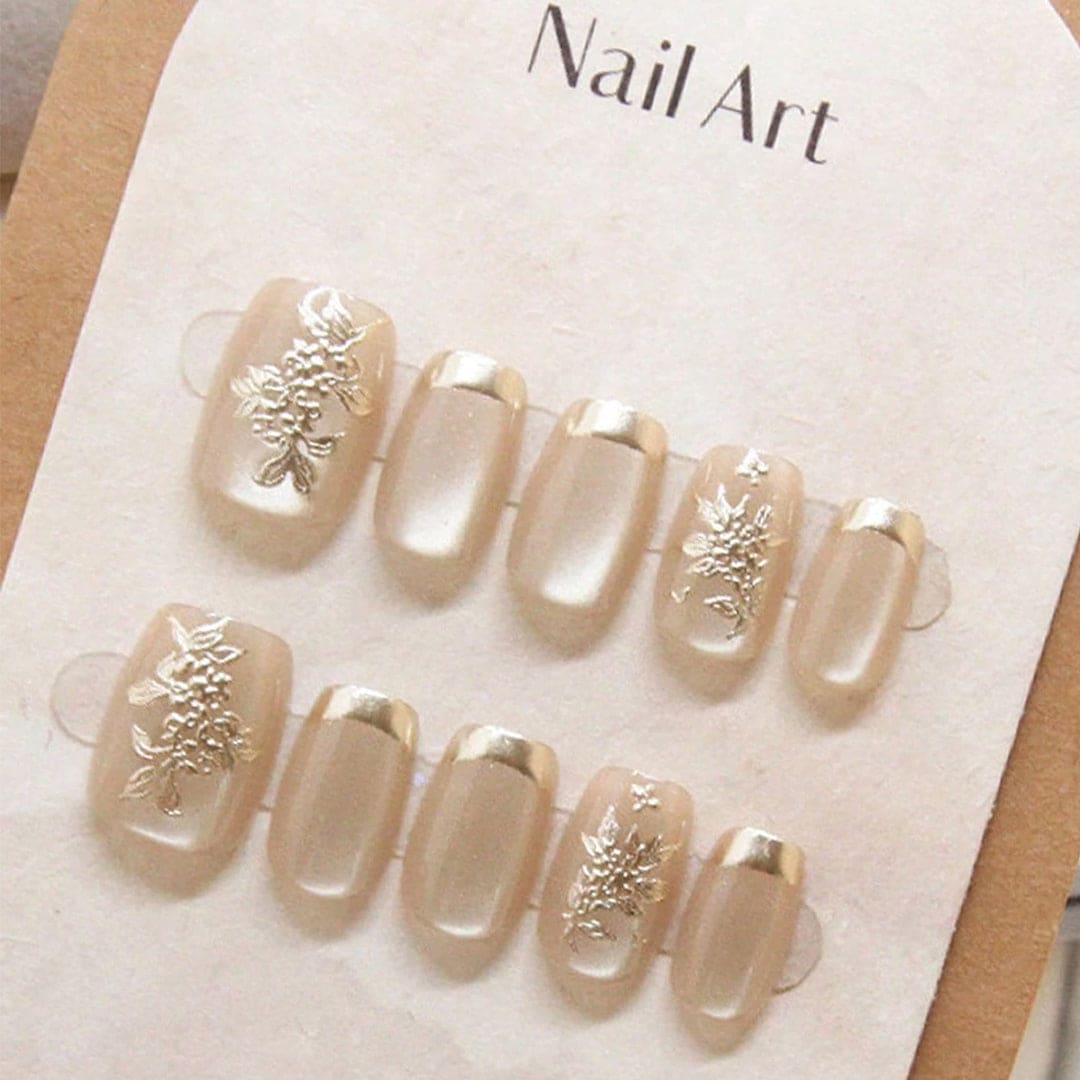 SHEIN 10Pcs Elegant Look & Brightening Press On Nails - Small