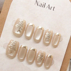 SHEIN 10Pcs Elegant Look & Brightening Press On Nails - Small