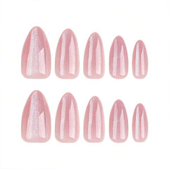 SHEIN Cat Eye Medium Almond Shaped Press On Nails