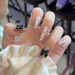 SHEIN Cute Heart & Color Teardrop-Shaped Press On Nails