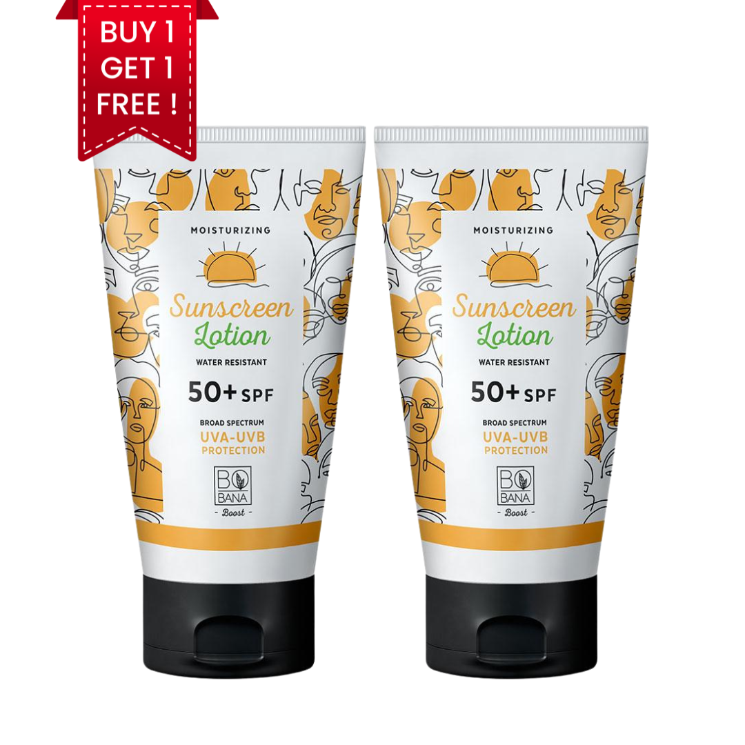 Bobana SPF50+ Sunscreen Lotion (1+1 FREE)