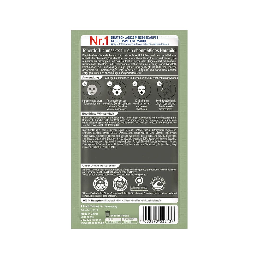 Schaebens Clay Sheet Mask