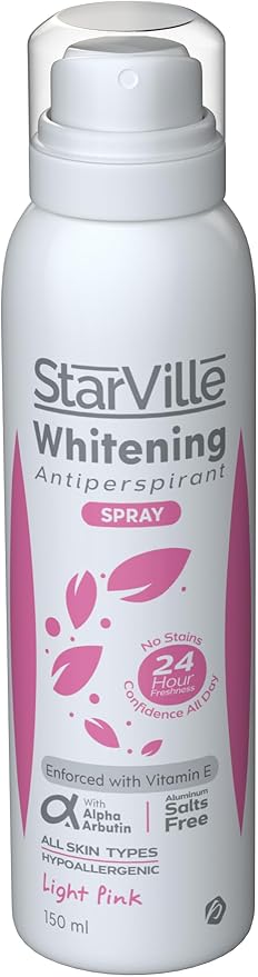 Starville Whitening Antiperspirants Spray Light Pink