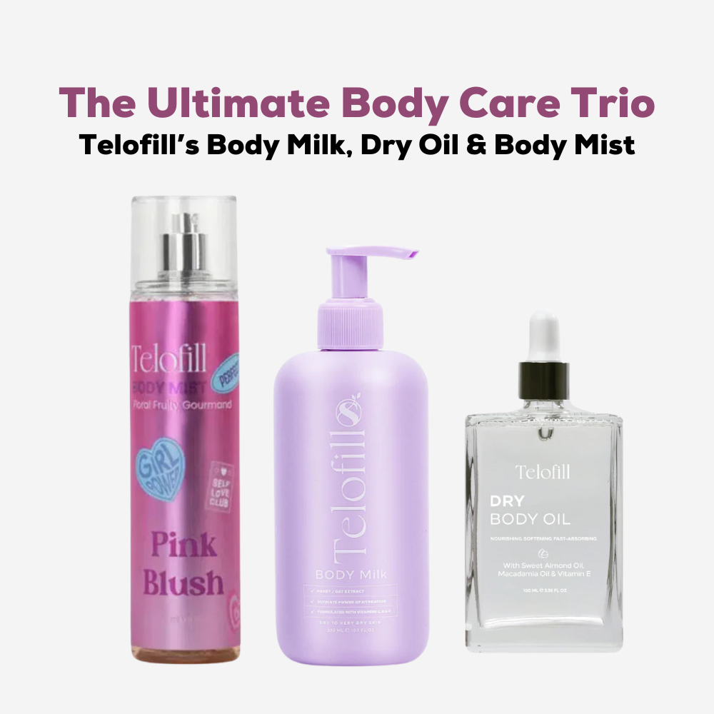 Telofill Body Care Kit (Body Milk, Dry Oil & Body Mist)