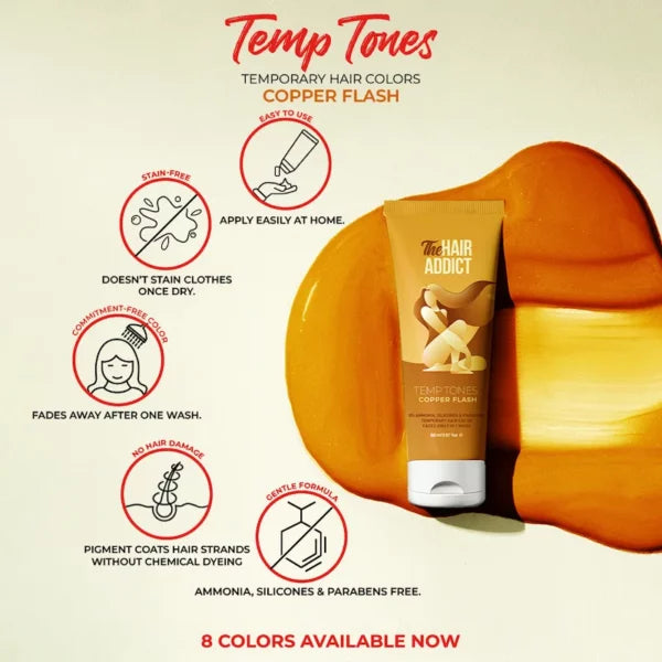 Temp Tones Temporary Hair Dye in Copper Flash