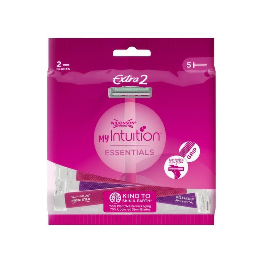 Wilkinson Sword My Intuition Extra 2 Essential Womens Disposable Razors 5 Pack
