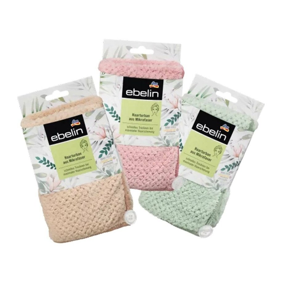ebelin Hair Turban Microfiber Towel - 1pc Random Color
