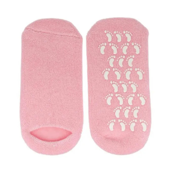 جوارب جل لترطيب القدمين من سبا سيستم - وردي