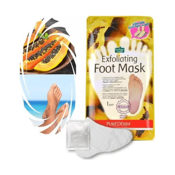 قناع تقشير القدمين من بيور ديرم - زوج واحد