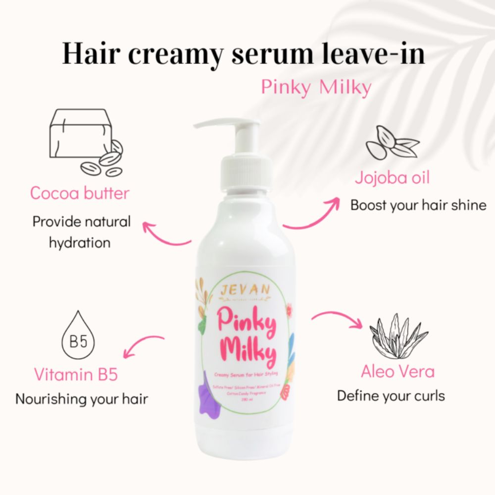 Jevan Pinky Milky Leave-in Conditioner (280ml)